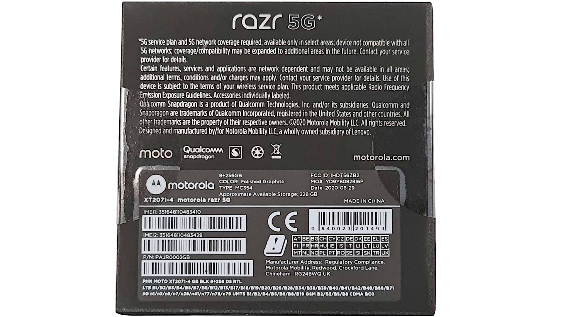 Motorola Razr 5G Gen 2 Package