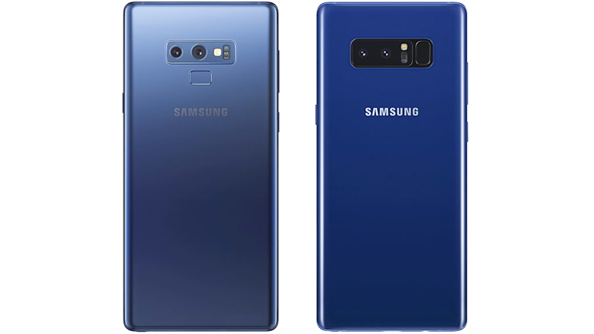 Samsung Galaxy Note VS Note 8 Back
